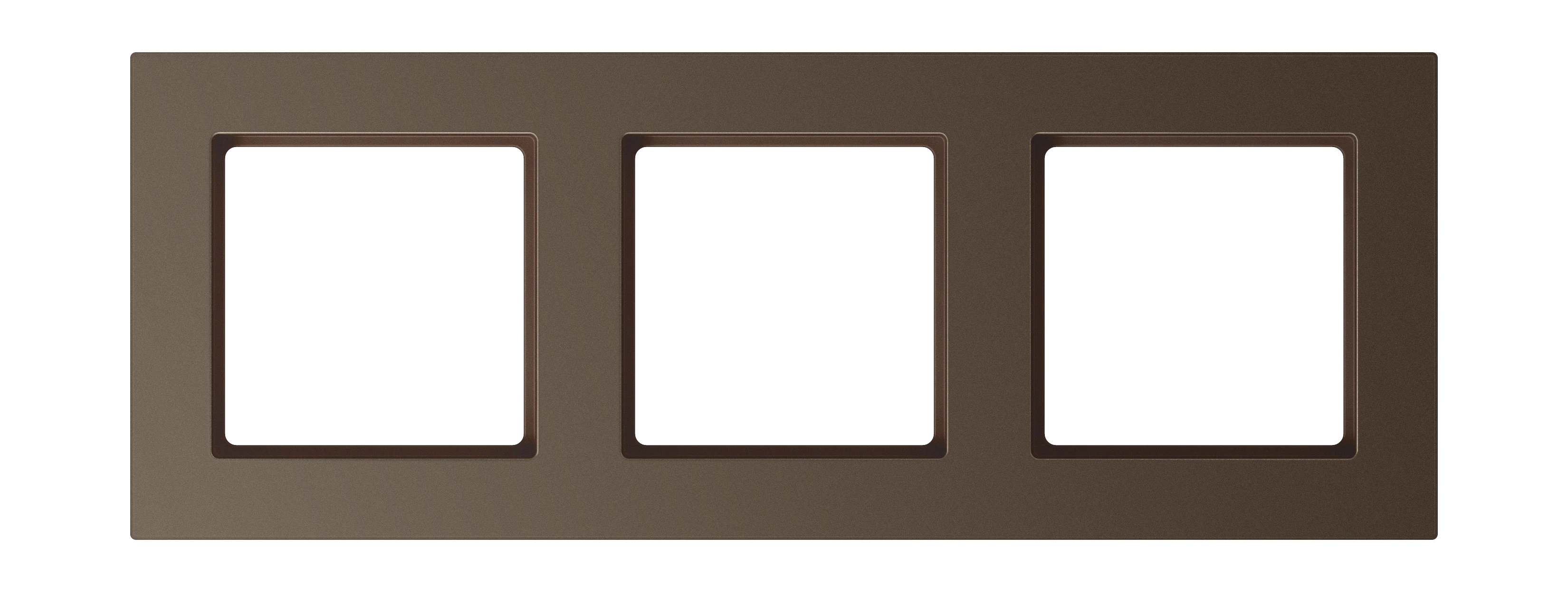 Frame for horizontal and vertical installation — JUNG A 550, Mocha, art. A5583BFMO