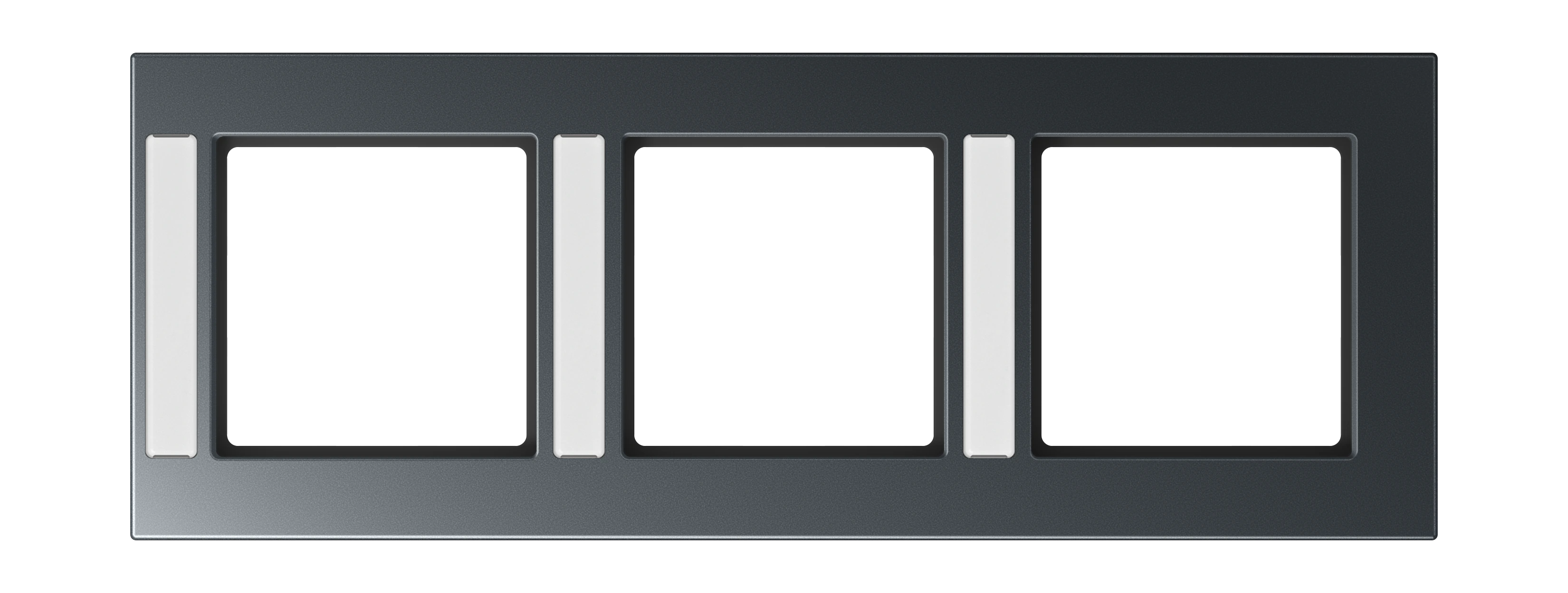 Frame with inscription field for vertical installation — JUNG A 550, Matt Anthracite, art. A5583BFNAANM