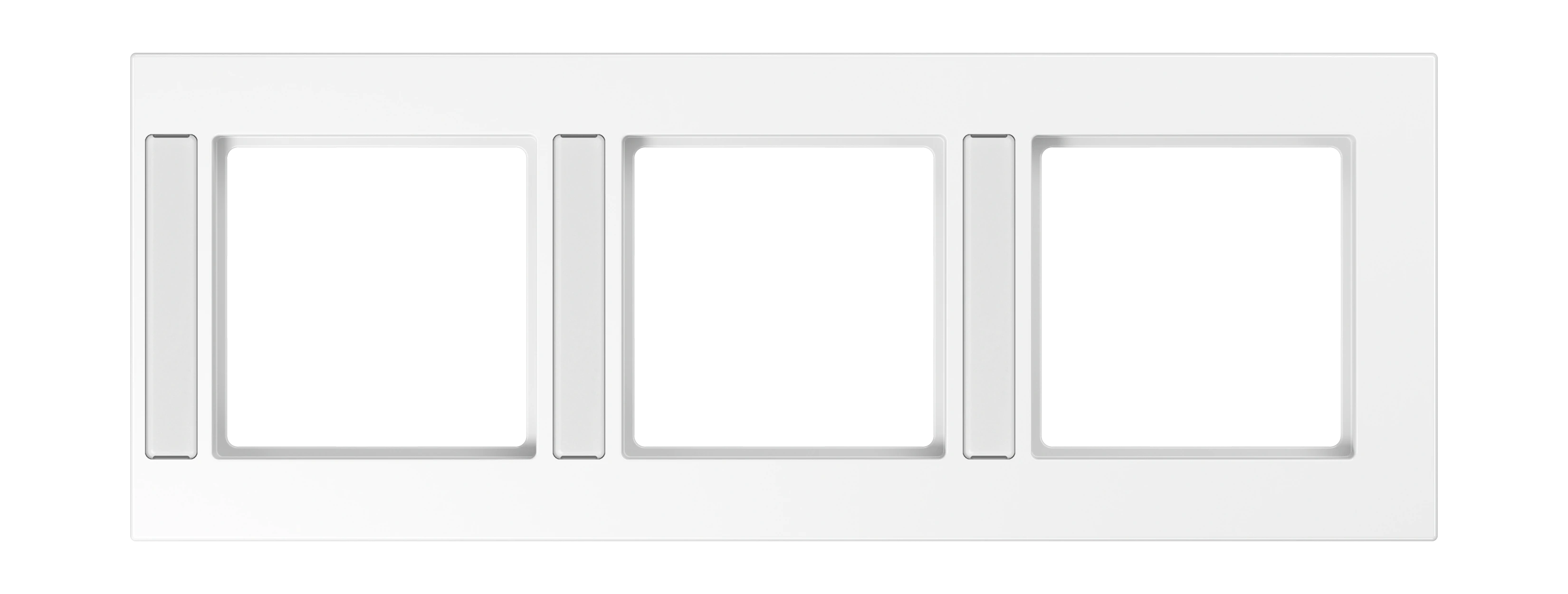 Frame with inscription field for vertical installation — JUNG A 550, White, art. A5583BFNAWW