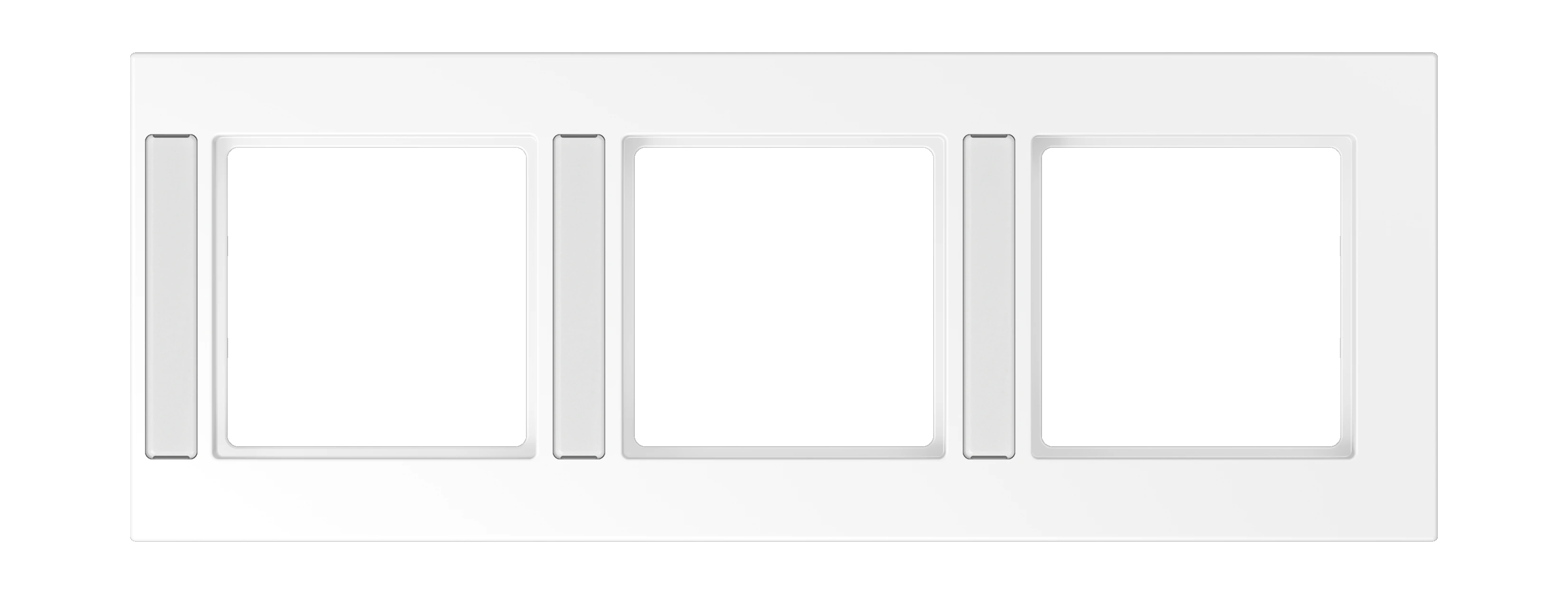 Frame with inscription field for vertical installation — JUNG A 550, Matt White, art. A5583BFNAWWM
