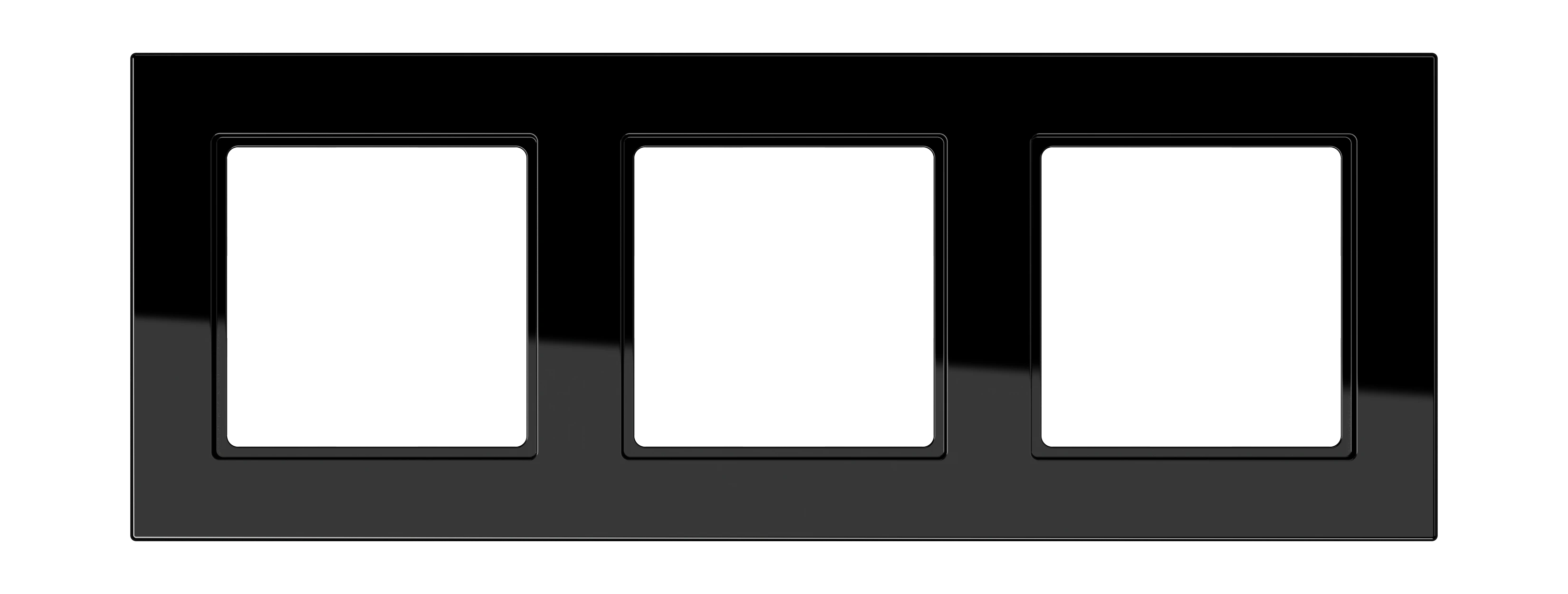 Frame for horizontal and vertical installation — JUNG A 550, Black, art. A5583BFSW