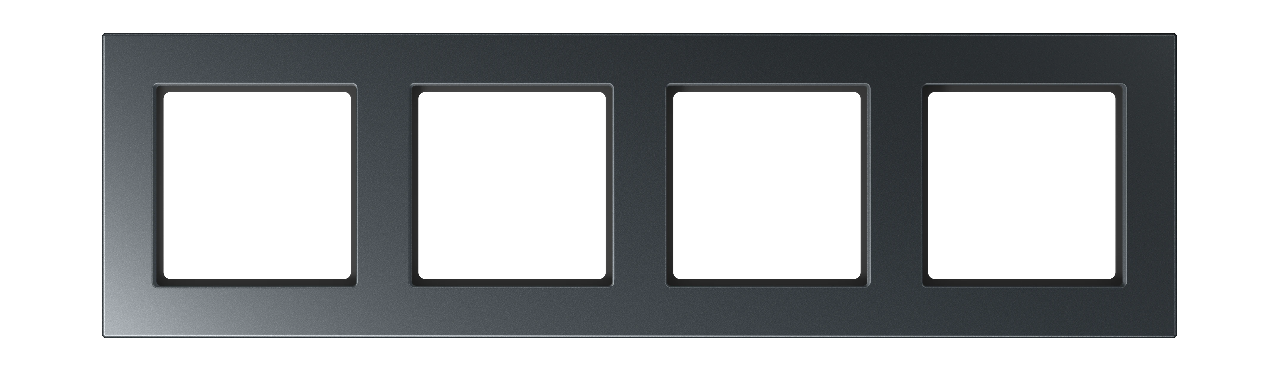 Frame for horizontal and vertical installation — JUNG A 550, Matt Anthracite, art. A5584BFANM