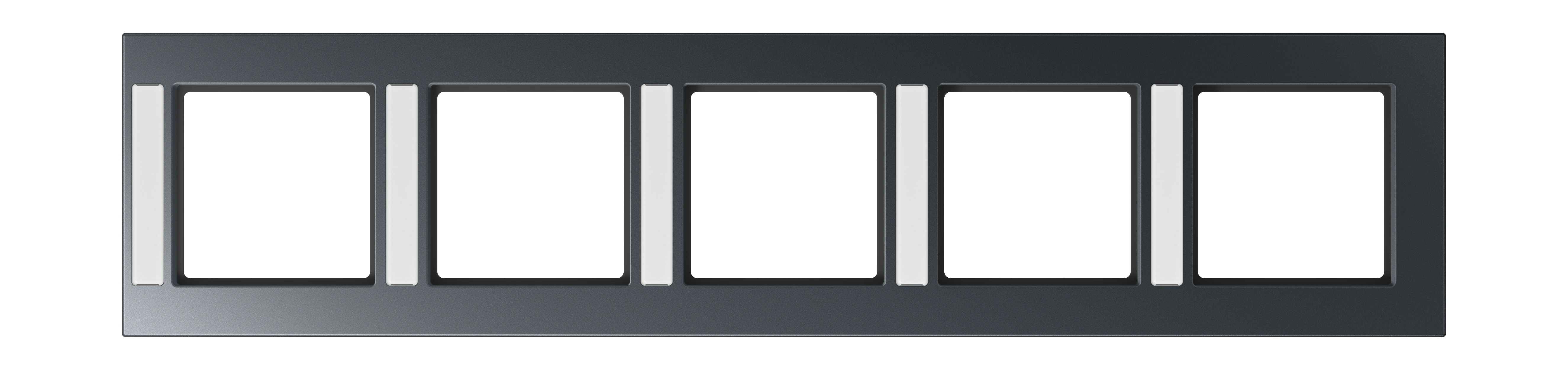 Frame with inscription field for vertical installation — JUNG A 550, Matt Anthracite, art. A5585BFNAANM