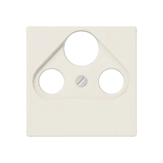 Centre plate for SAT-TV socket