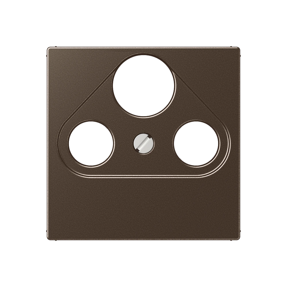 Centre plate for SAT-TV socket — JUNG A 550, Mocha, art. A561PLSATMO