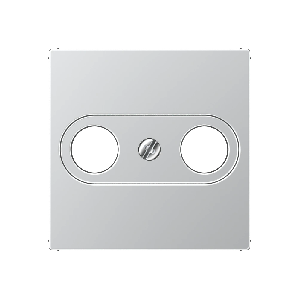 Centre plate for antenna socket — JUNG A 550, Aluminium, art. A561PLTVAL