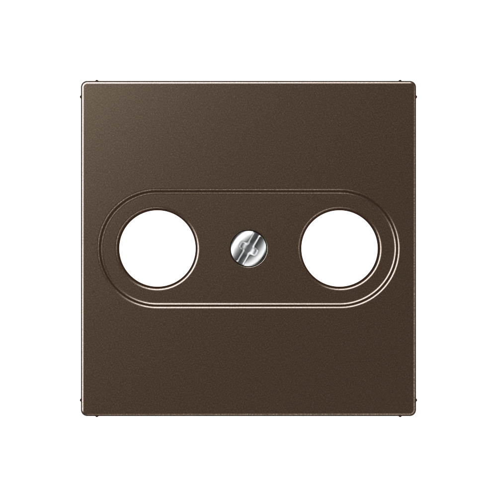Centre plate for antenna socket — JUNG A 550, Mocha, art. A561PLTVMO