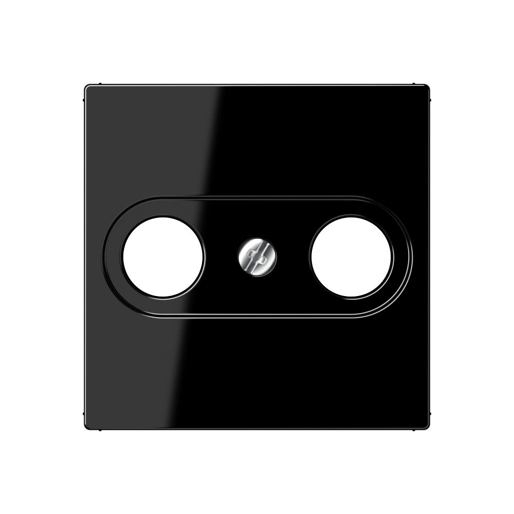 Centre plate for antenna socket — JUNG A 550, Black, art. A561PLTVSW