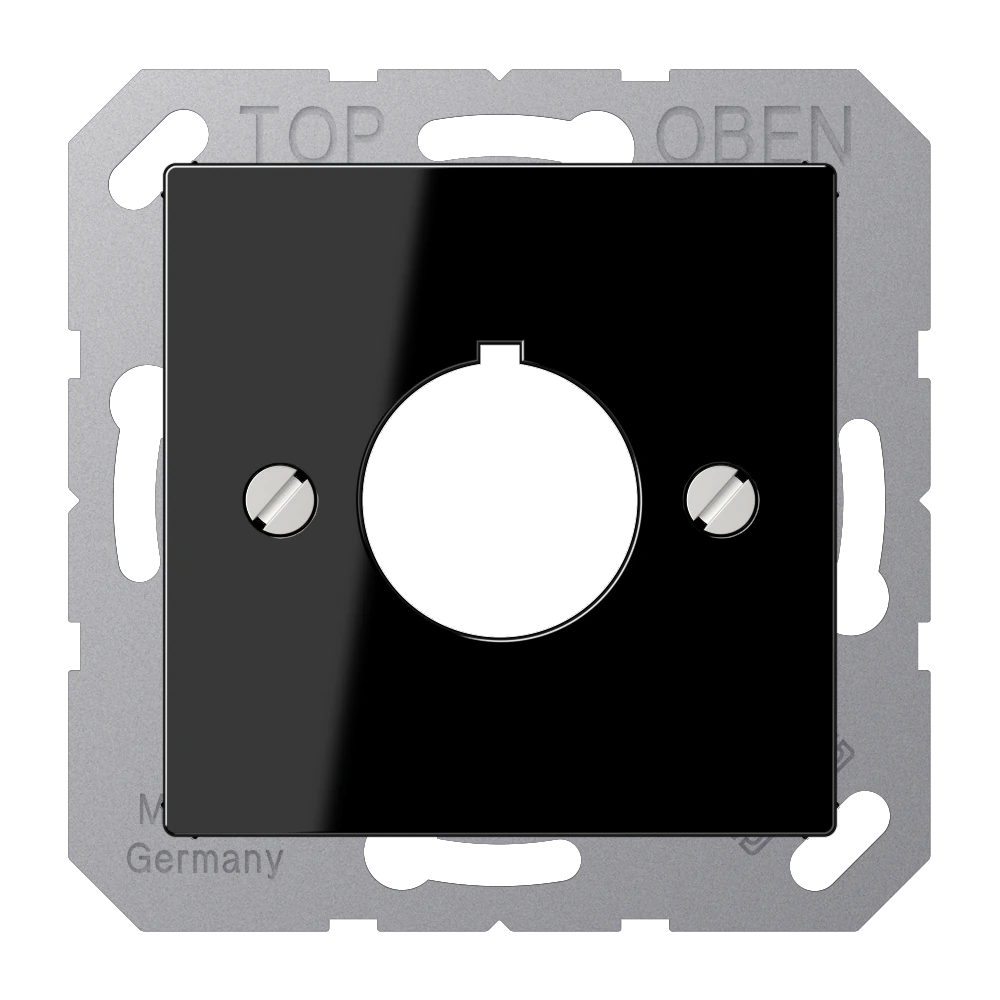 Centre plate for commanding appliance with Ø 22.5 mm — JUNG A 550, Black, art. A564SW