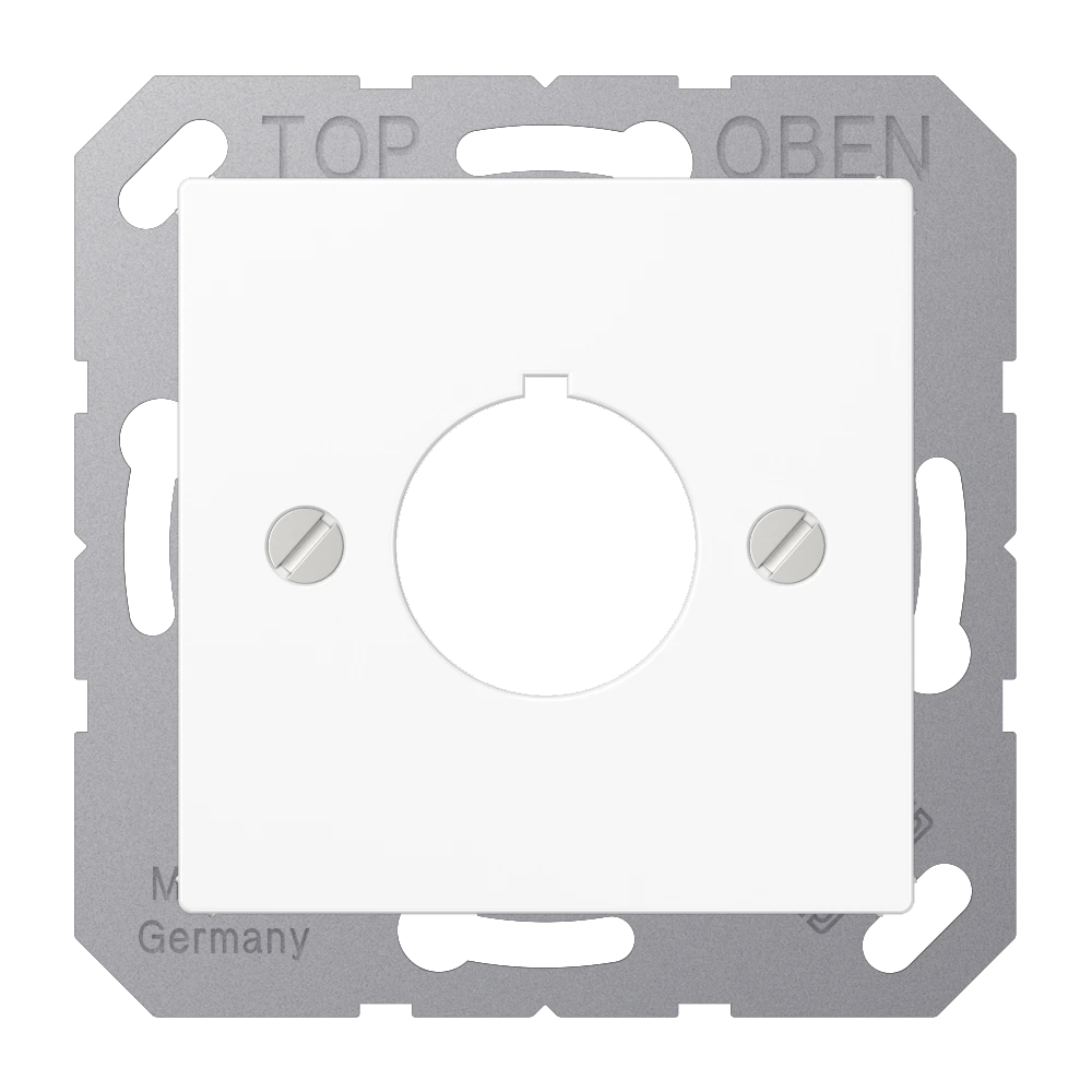Centre plate for commanding appliance with Ø 22.5 mm — JUNG A 550, White, art. A564WW
