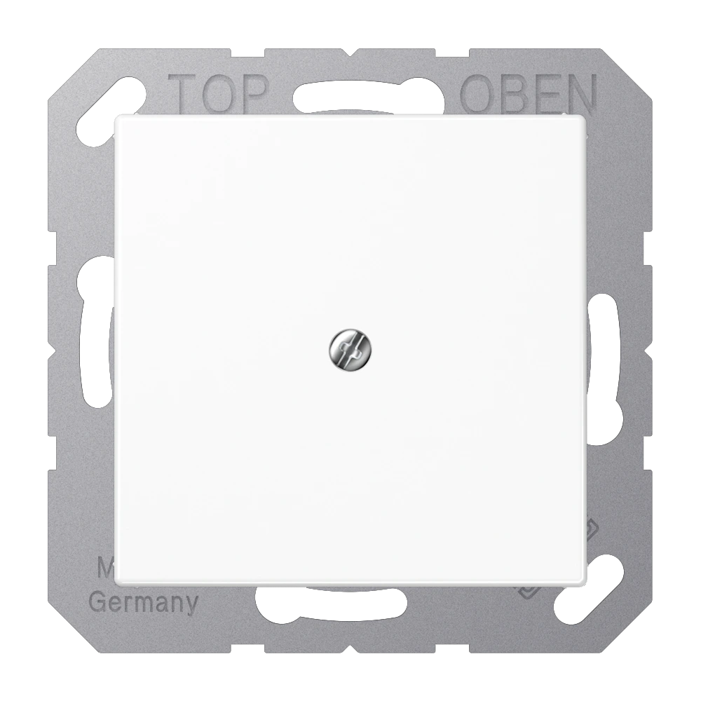 Cable outlet with strain relief — JUNG A 550, White, art. A590BFAWW