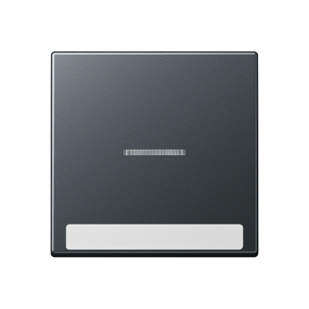 1-gang rocker for switch and push-button with lens and inscription field — JUNG A 550, Matt Anthracite, art. A590BFNAKO5ANM