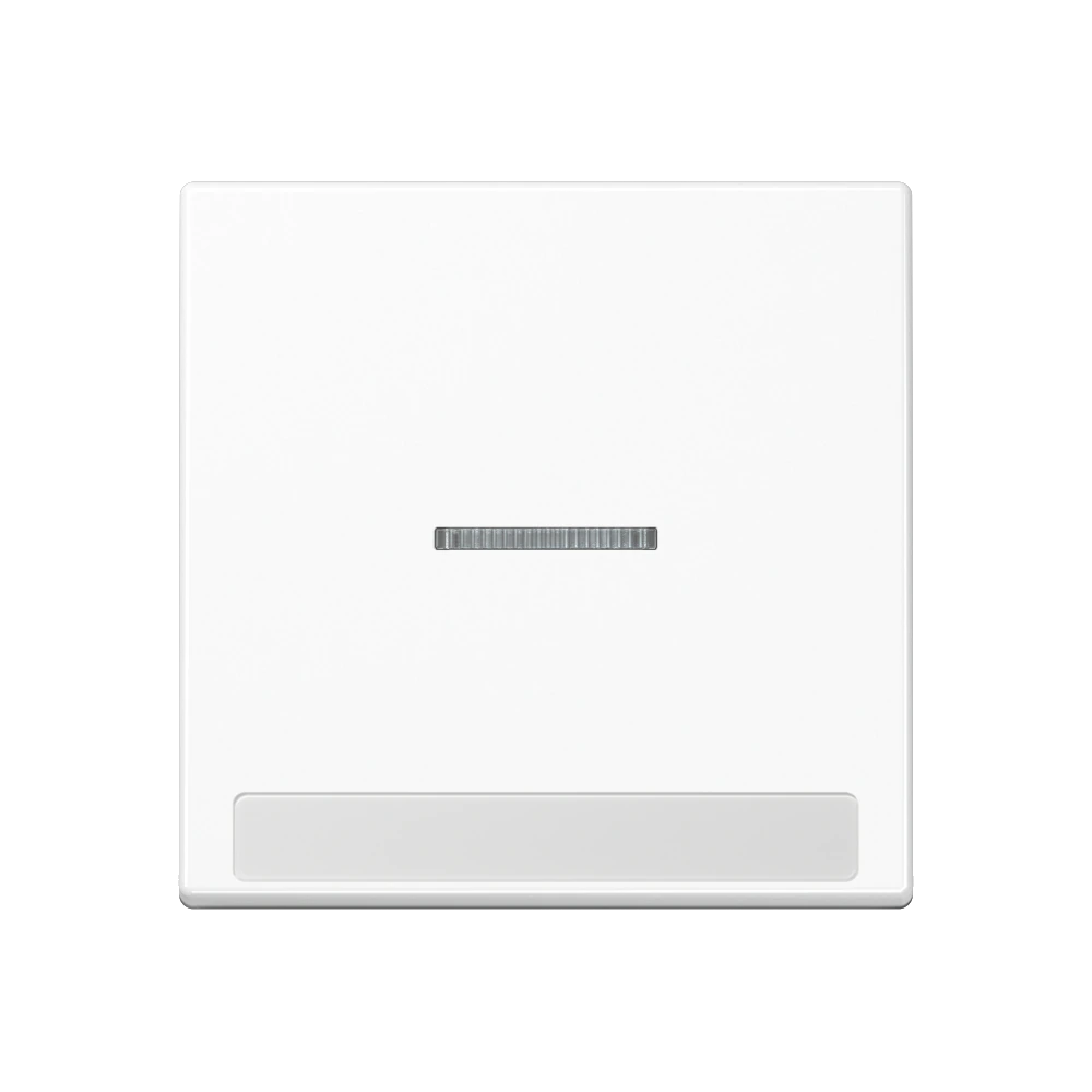 1-gang rocker for switch and push-button with lens and inscription field — JUNG A 550, White, art. A590BFNAKO5WW
