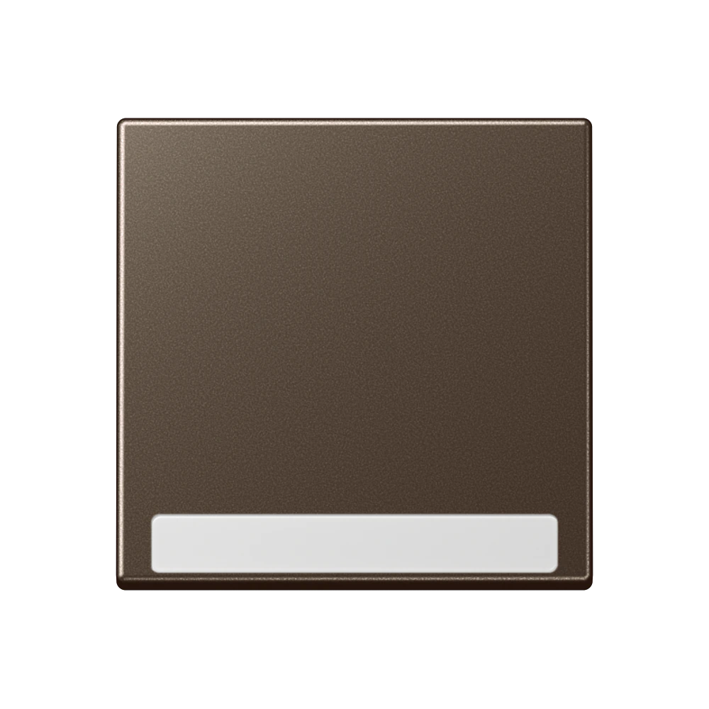 1-gang rocker for switch and push-button with inscription field — JUNG A 550, Mocha, art. A590BFNAMO