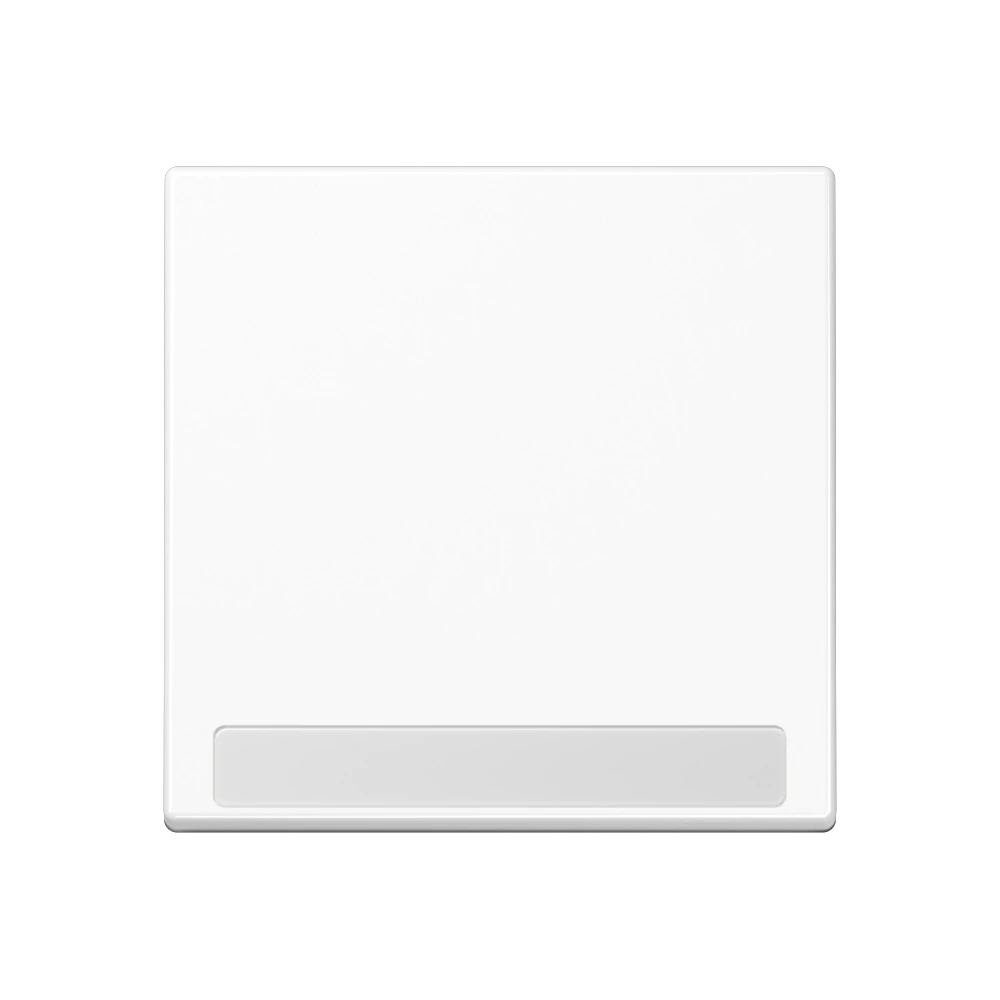 1-gang rocker for switch and push-button with inscription field — JUNG A 550, White, art. A590BFNAWW