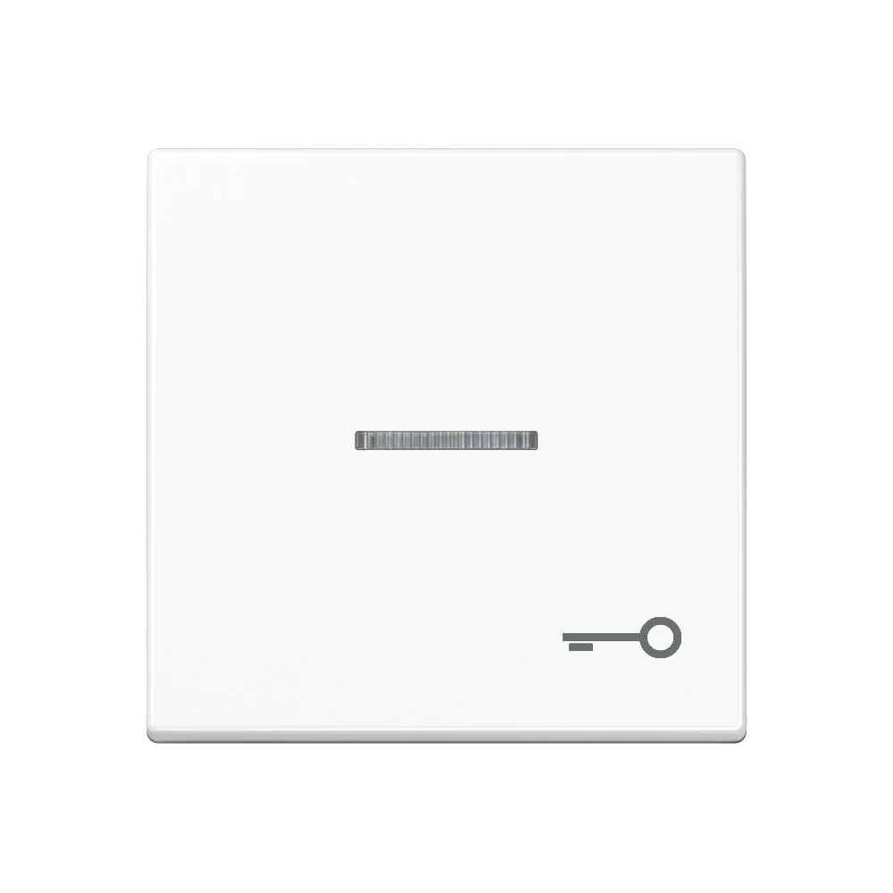 1-gang rocker with symbol "door", with lens — JUNG A 550, White, art. A590KO5TWW