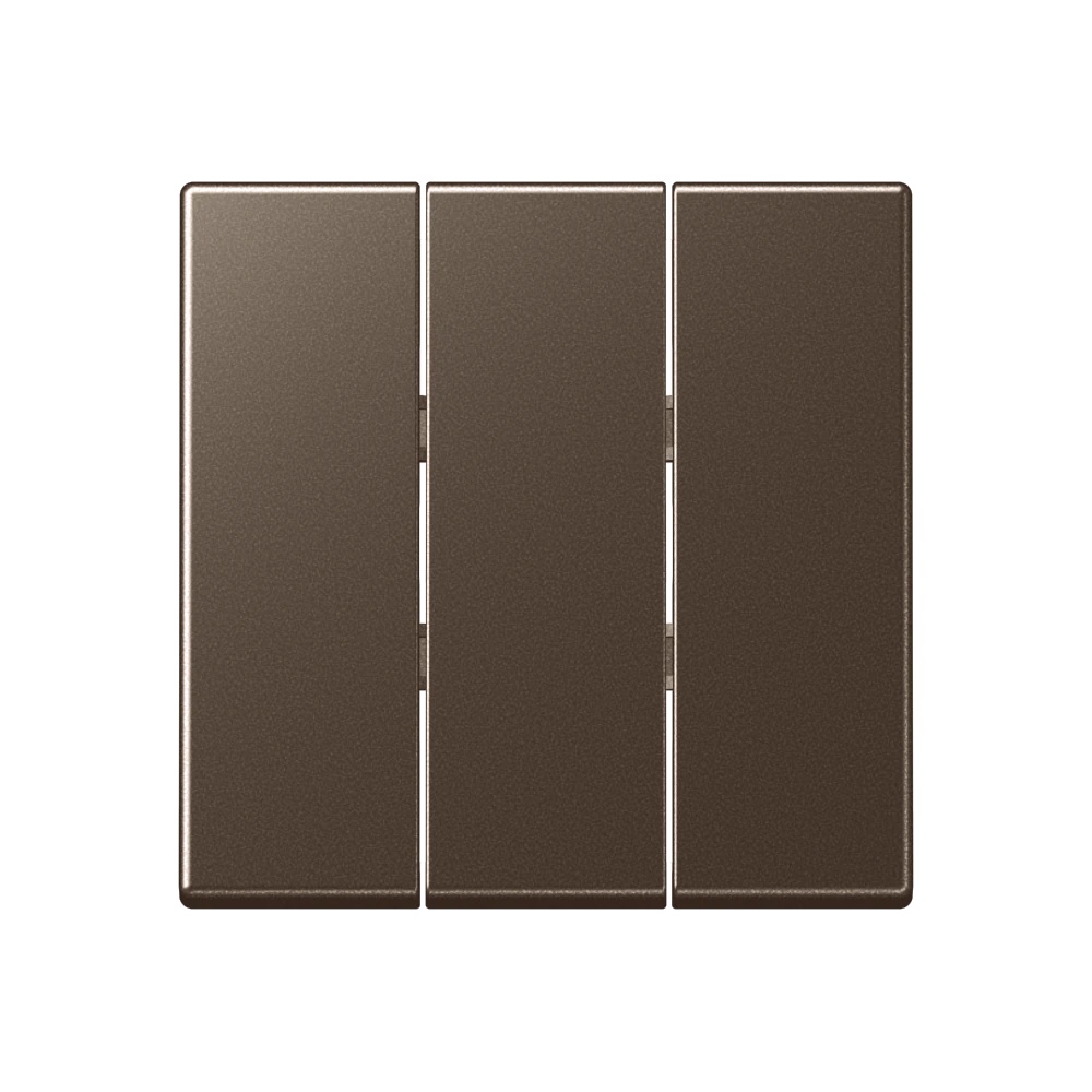 3-gang rocker for 3-gang switch — JUNG A 550, Mocha, art. A593BFMO