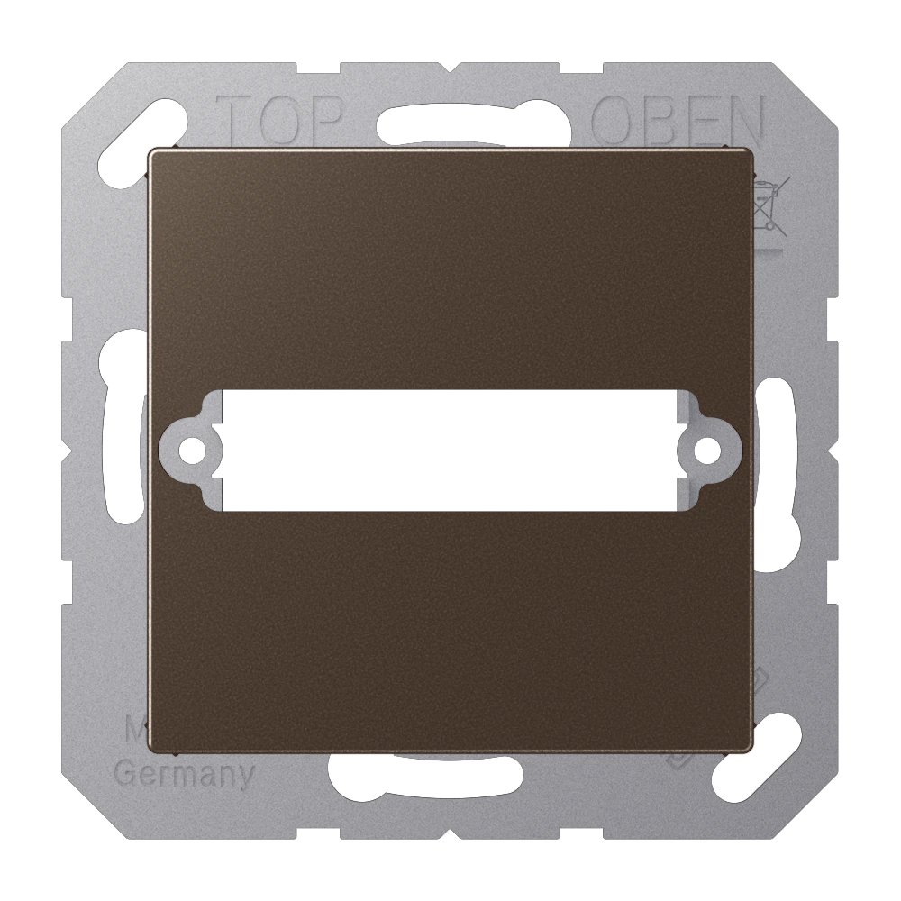 Centre plate for D-subminiature connector 25-pole — JUNG A 550, Mocha, art. A594-125MO