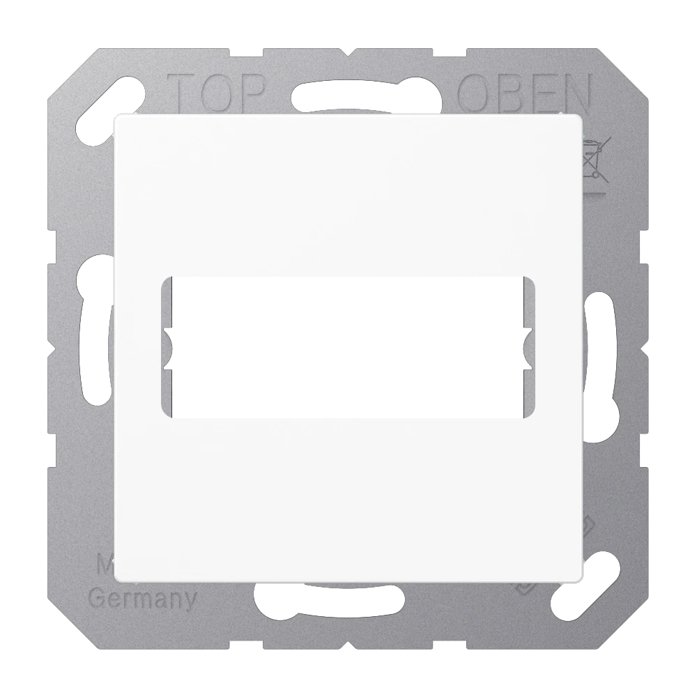 Centre plate for D-subminiature connector 9-/15-pole — JUNG A 550, White, art. A594-1915WW