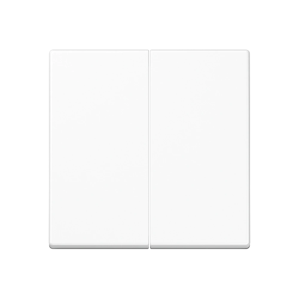 2-gang rocker for switch and push-button — JUNG A 550, White, art. A595BFWW