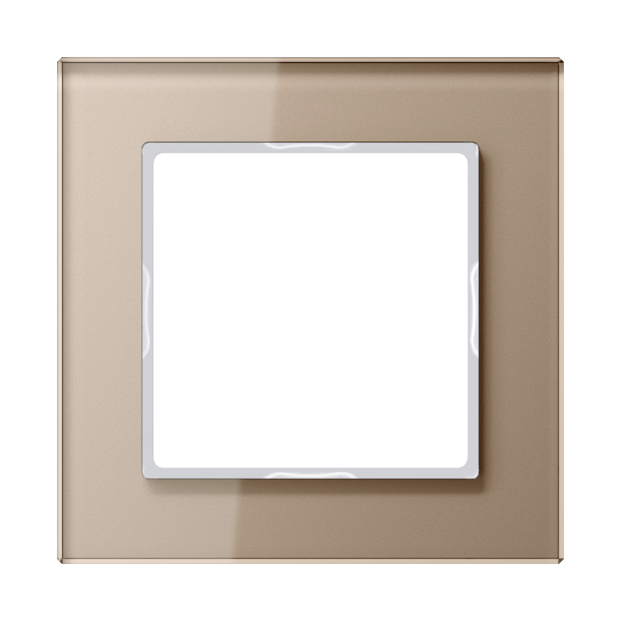 Glass frame for horizontal and vertical installation — JUNG A Creation, Champagne Glass, art. AC581GLCH