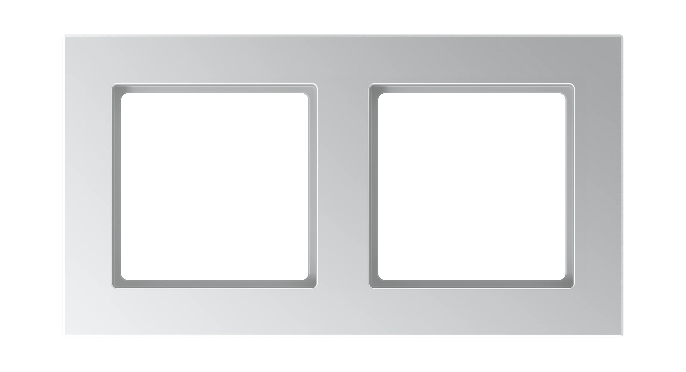 Frame for horizontal and vertical installation — JUNG A Creation, Aluminium, art. AC582AL