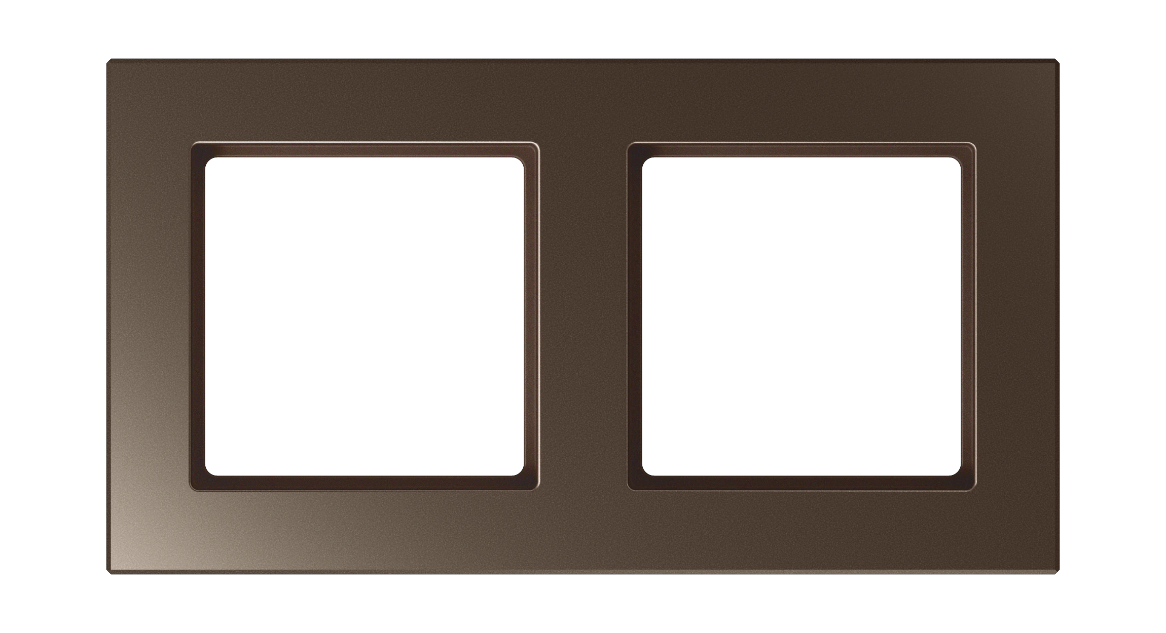 Frame for horizontal and vertical installation — JUNG A Creation, Mocha, art. AC582MO