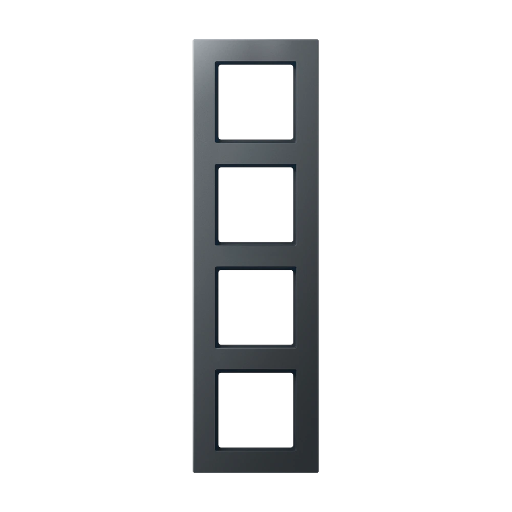 Frame for horizontal and vertical installation — JUNG A Creation, Matt Anthracite, art. AC584BFANM