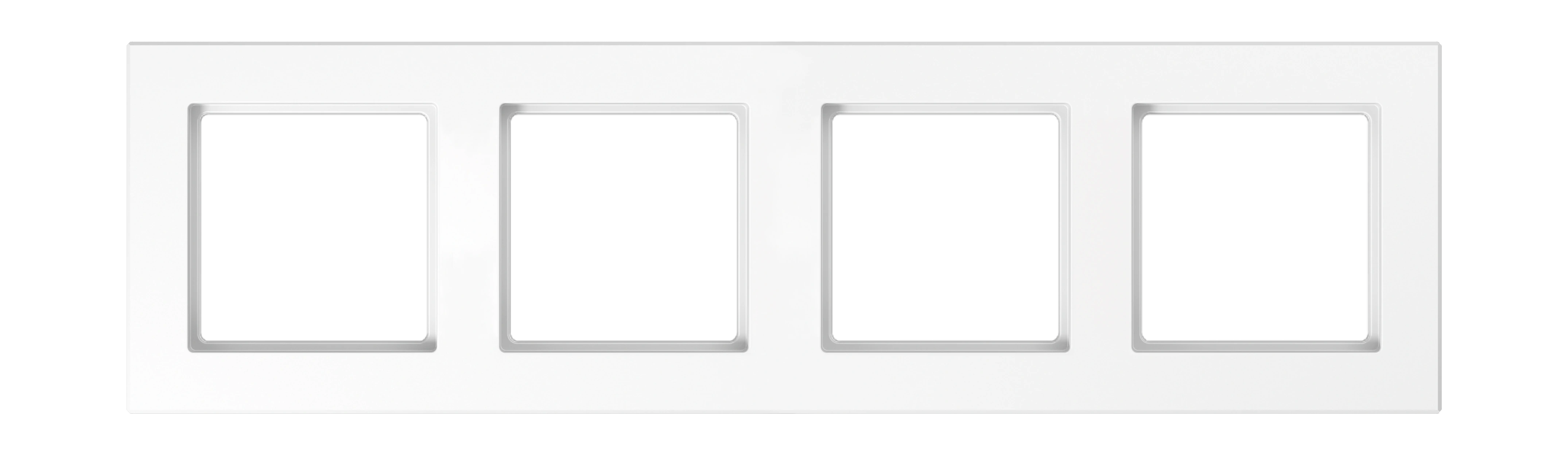 Frame for horizontal and vertical installation — JUNG A Creation, White, art. AC584WW