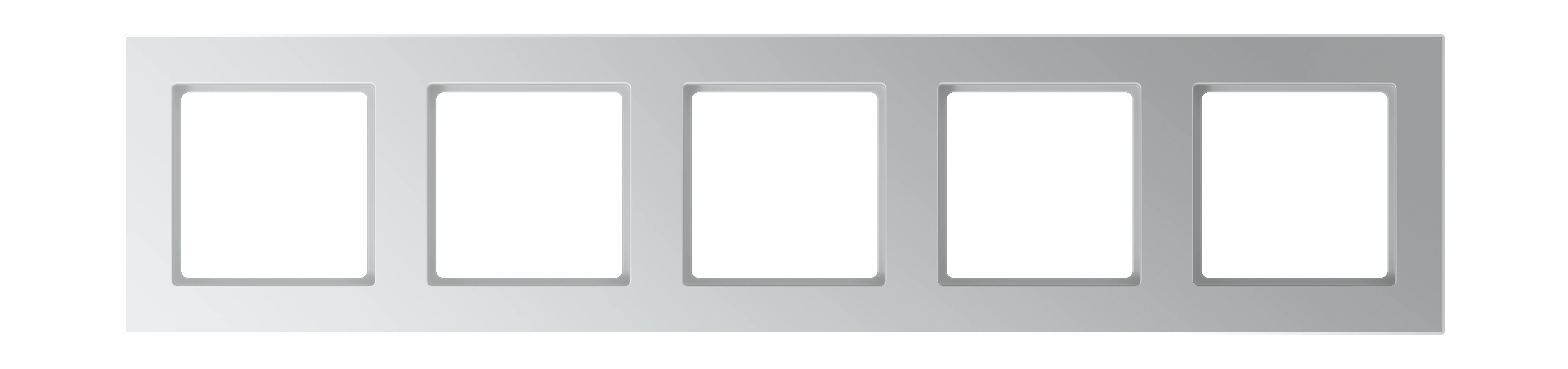Frame for horizontal and vertical installation — JUNG A Creation, Aluminium, art. AC585AL