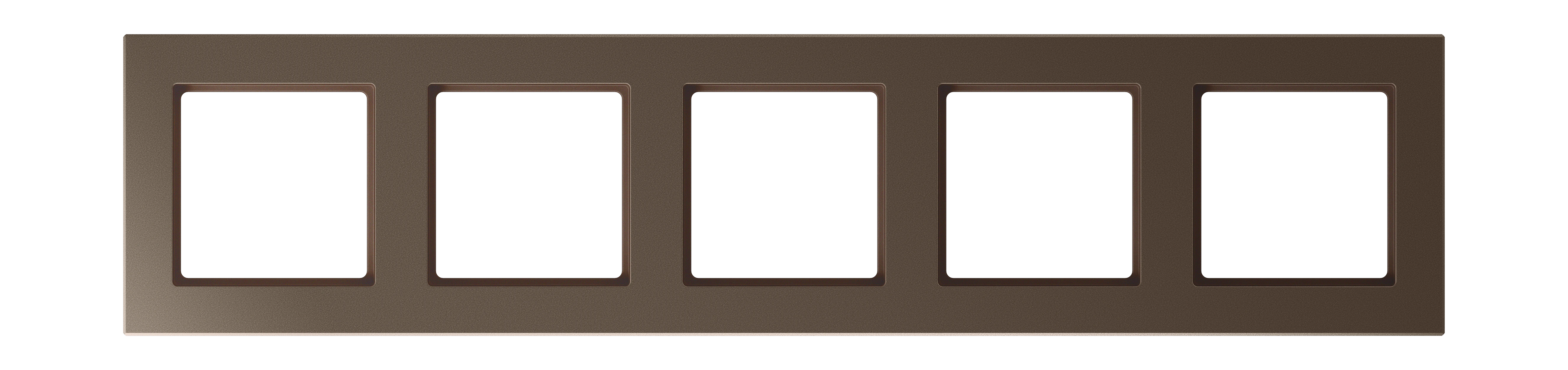 Frame for horizontal and vertical installation — JUNG A Creation, Mocha, art. AC585MO