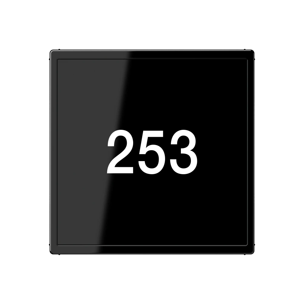 Glass cover — JUNG A Creation, Black, art. ACUKO6TXSW