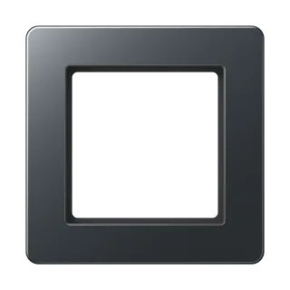 Рамка для вертикальной и горизонтальной установки, 1 пост; термопласт; матовый антрацит; A FLOW — JUNG AF581BFANM