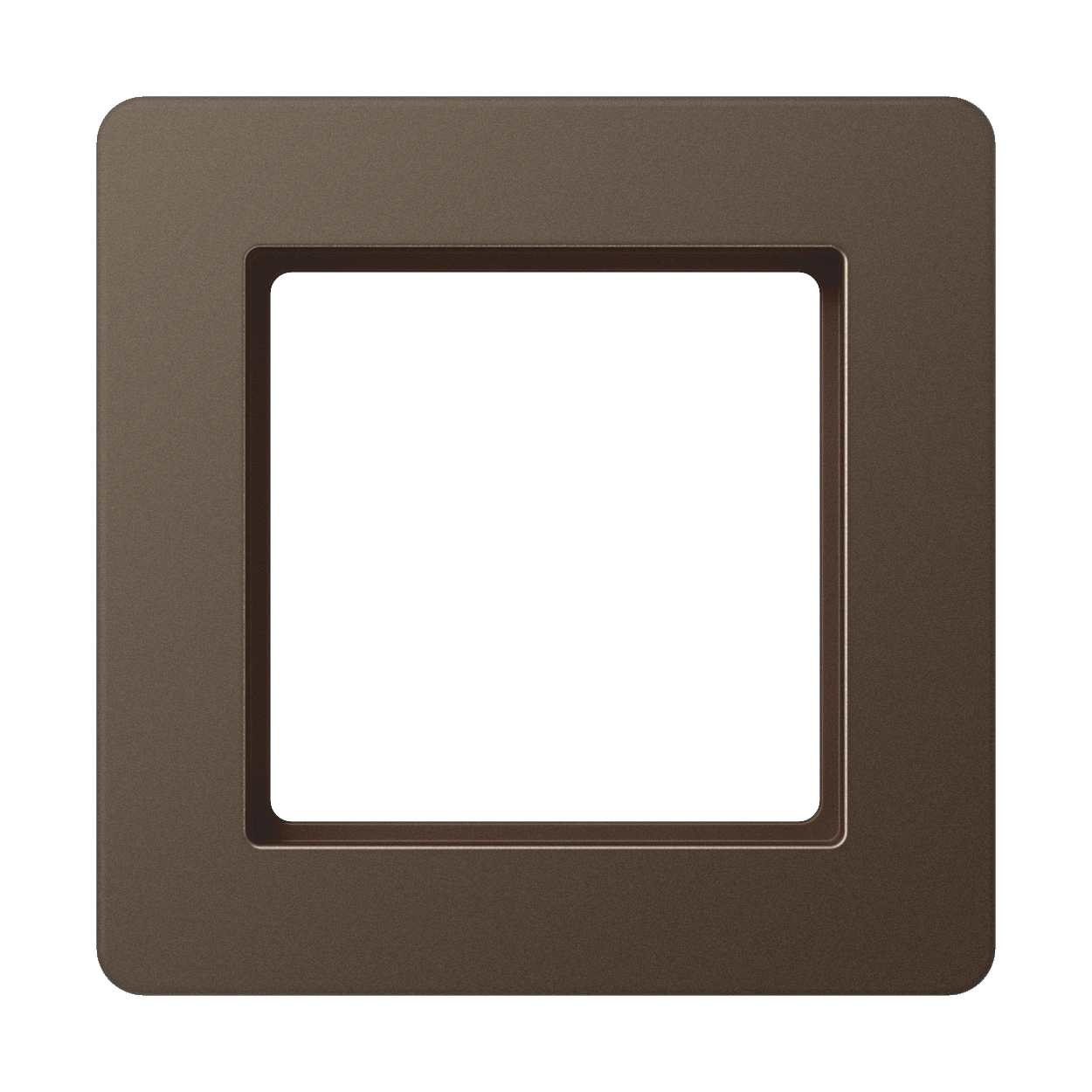 Frame for horizontal and vertical installation — JUNG A Flow, Mocha, art. AF581BFMO