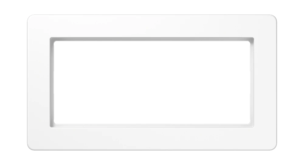 2-gang frame A flow, ex crossbar — JUNG A Flow, White, art. AF582-0BFWW