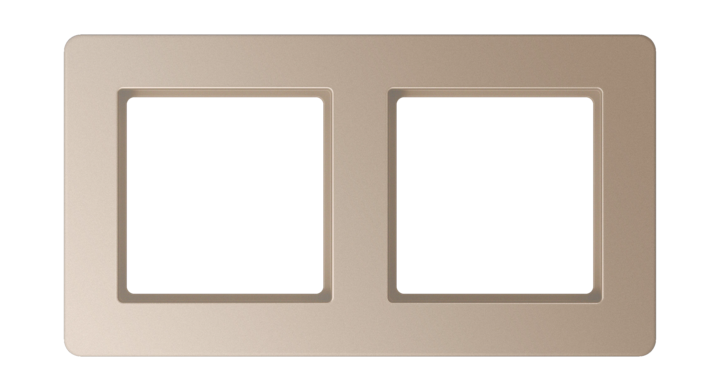 Frame for horizontal and vertical installation — JUNG A Flow, Champagne, art. AF582BFCH
