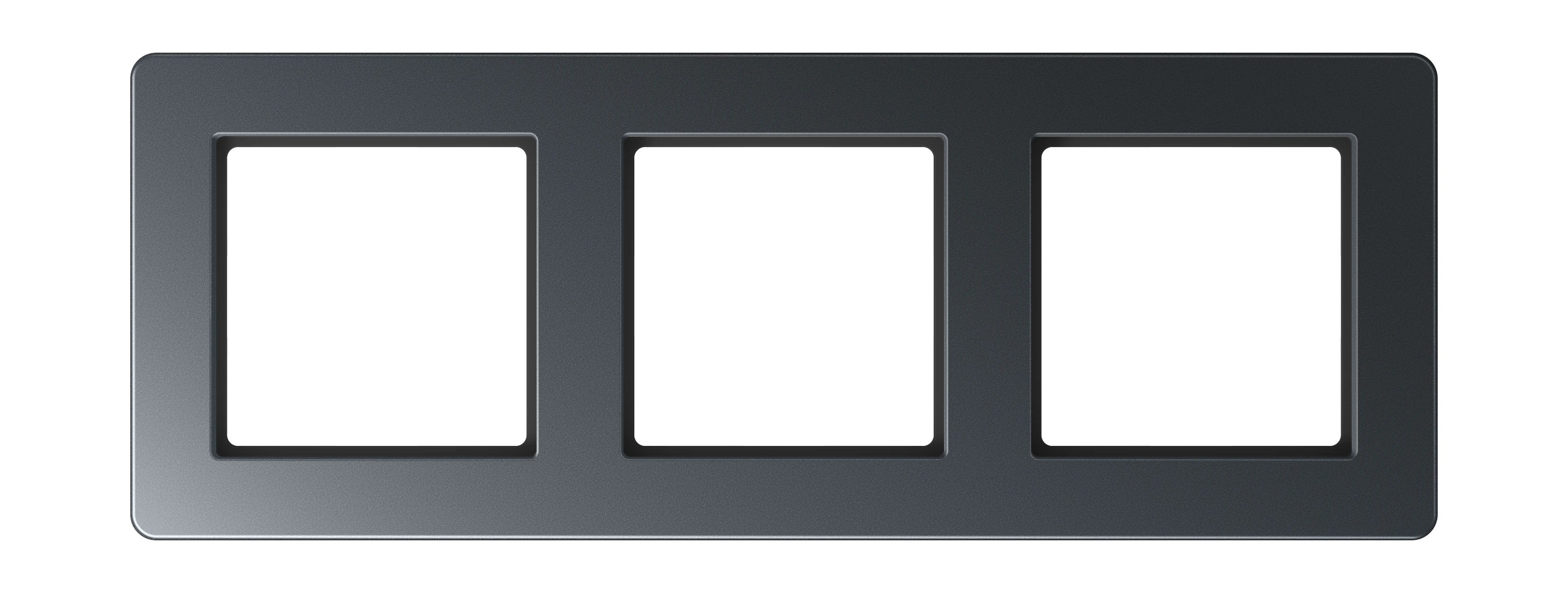 Frame for horizontal and vertical installation — JUNG A Flow, Matt Anthracite, art. AF583BFANM