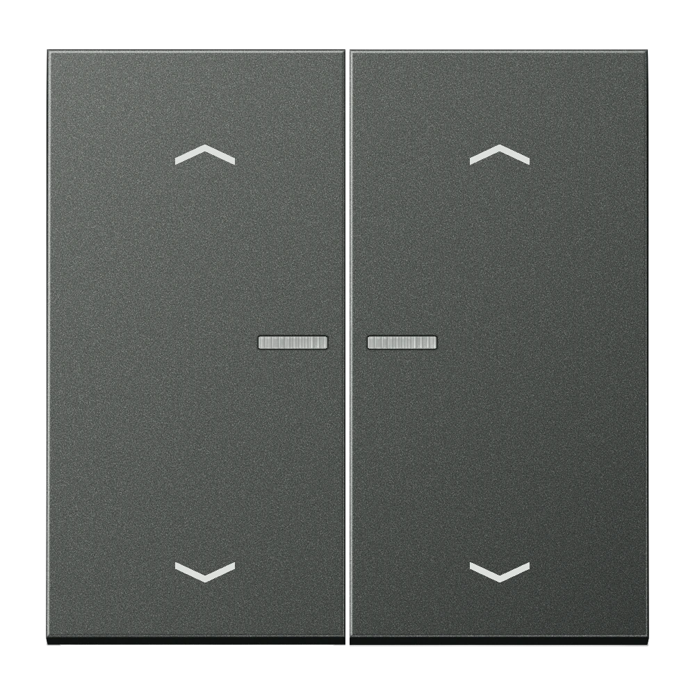 Клавиша с окошком и с символами «стрелки» — JUNG LS 990, Anthracite Al, арт. AL102KO5PAN