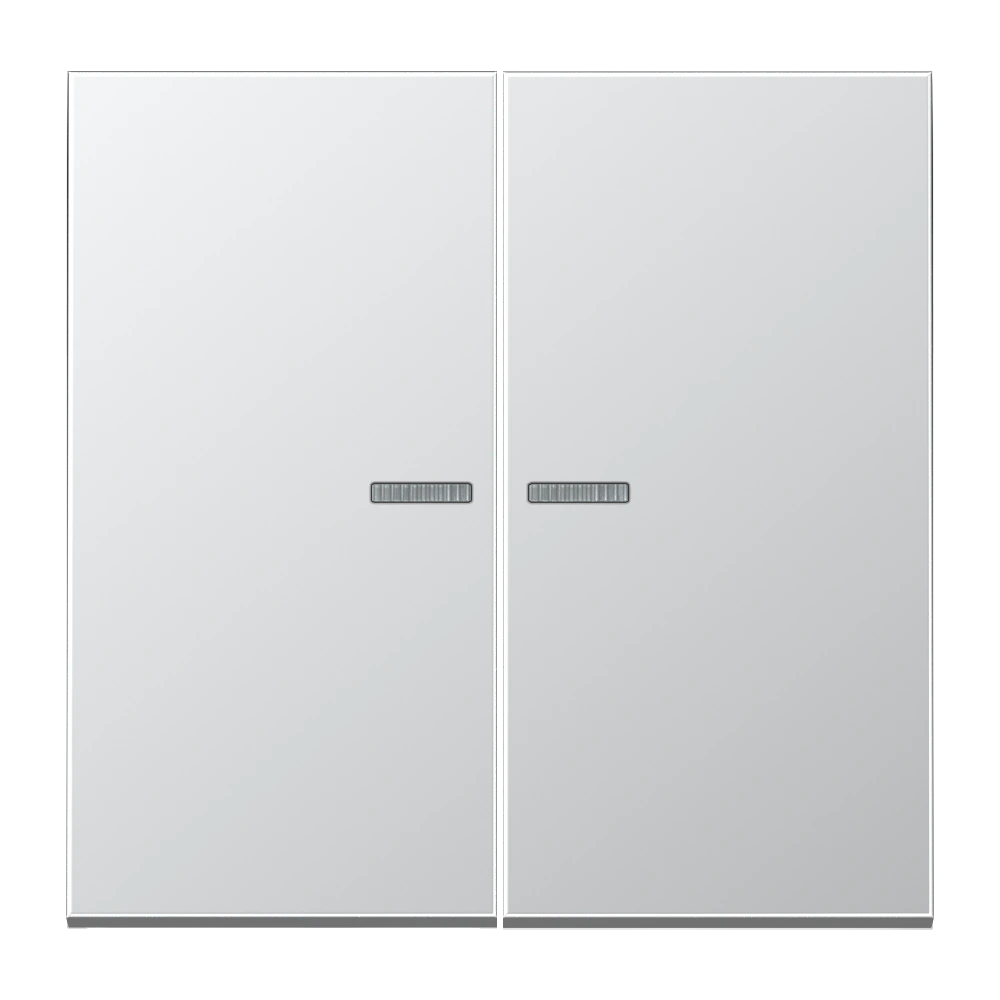 KNX RF кнопка, 2 группы — JUNG LS 990, Алюминий, арт. AL10921STRF