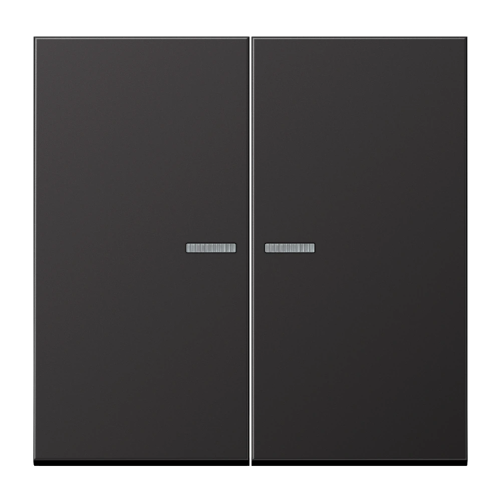 KNX RF кнопка, 2 группы — JUNG LS 990, Dark Al, арт. AL10921STRFD