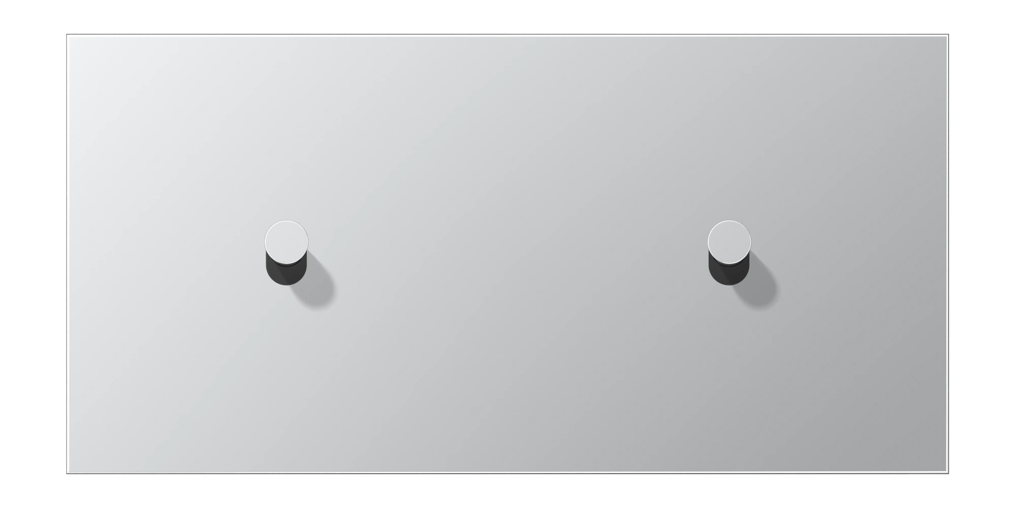 Centre plate with toggle lever "cone" — JUNG LS 1912, Cone — Aluminium, art. AL12-200K0