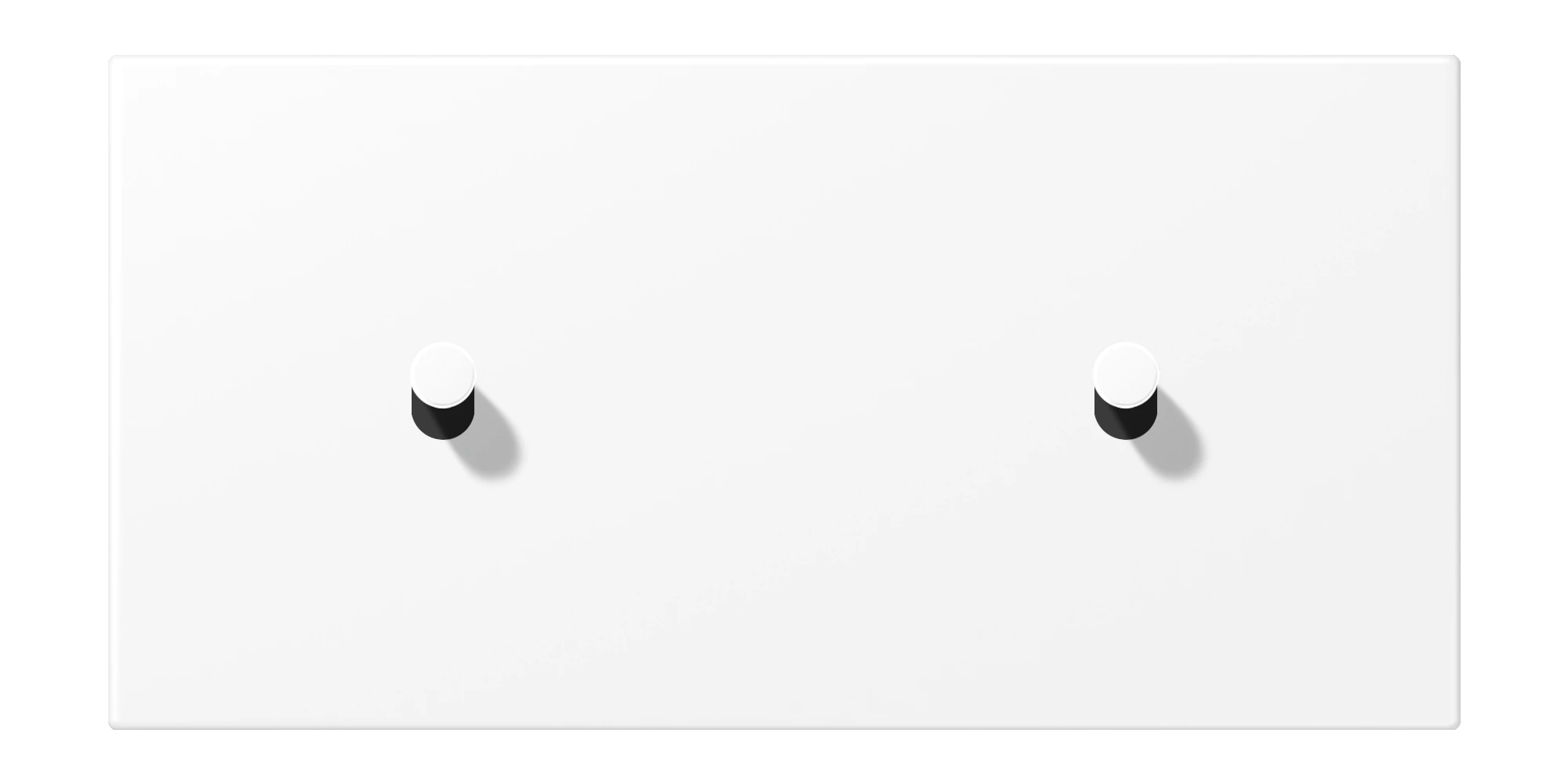 Centre plate with toggle lever "cone" — JUNG LS 1912, Cone — Matt White, art. AL12-200WWMK07