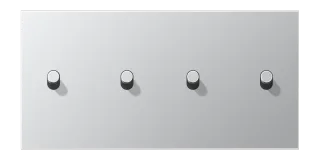 Centre plate with toggle lever "cylinder"