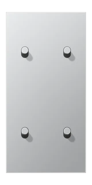 Centre plate with toggle lever "cylinder"