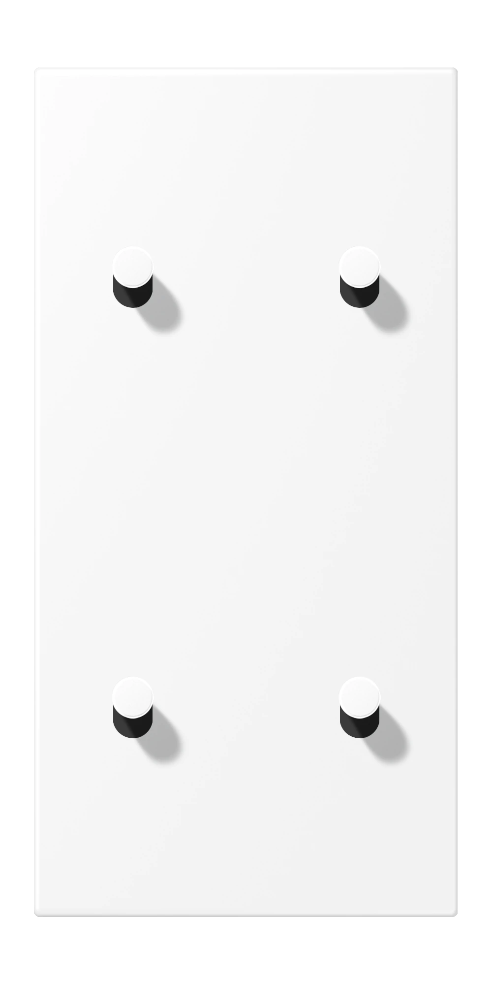 Centre plate with toggle lever "cone" — JUNG LS 1912, Cone — Matt White, art. AL12-25WWMK07
