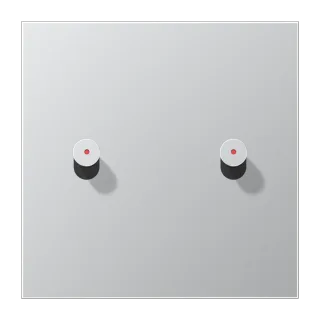 Centre plate with toggle lever "cone", with lens