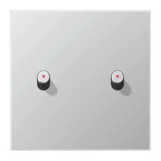 Centre plate with toggle lever "cylinder", with lens