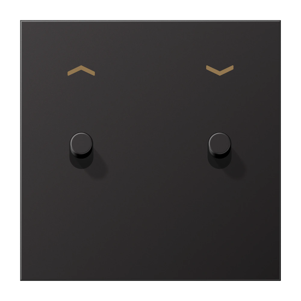Centre plate with toggle lever "cylinder" — JUNG LS 1912, Cylinder — Cyl Dark, art. AL12-5PDR01