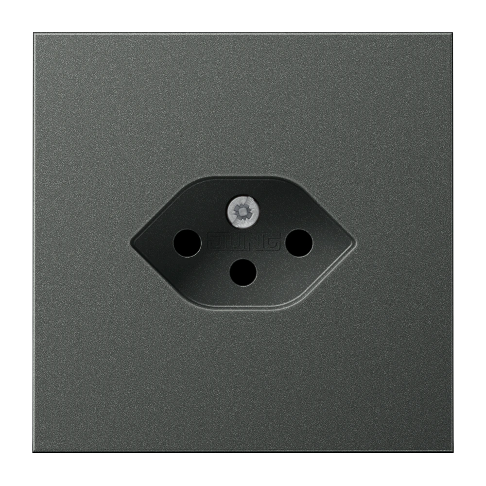 1-gang socket for Switzerland, type 13 — JUNG LS 990, Anthracite Al, art. AL1520-13SEVAN