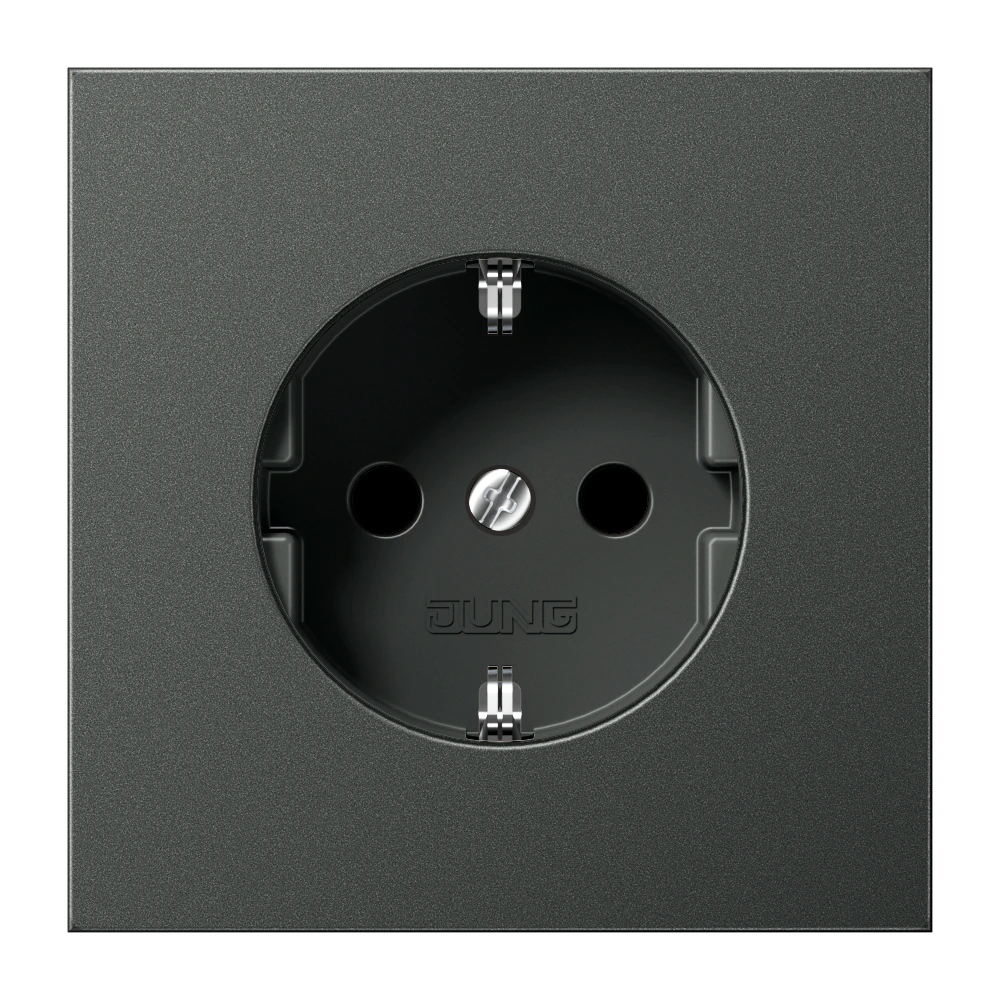 SCHUKO®-розетка 16 A / 250 B ~ — JUNG LS 990, Anthracite Al, арт. AL1520KIAN